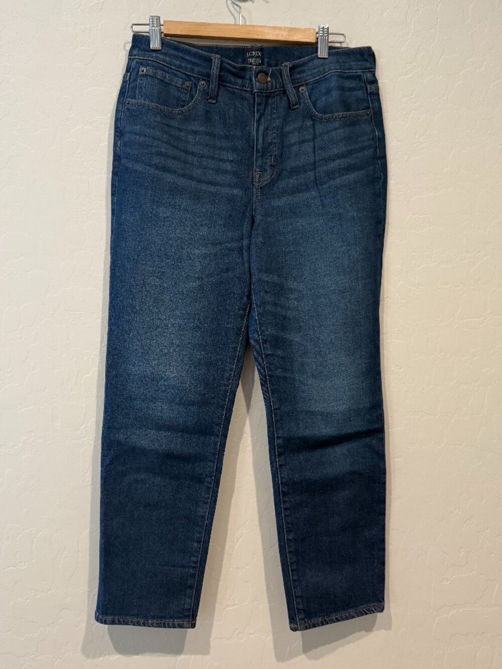 J.CREW Essential Straight Jean Dark Wash Stretch Denim Size 29